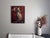 Crowned by the Wild by Terra Novak | Oil on wood of a ram against a wooden background For Sale - Image 4 of 4