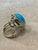 75 Ct Natural Oval Sleeping Beauty Turquoise Ring, 18 Kt Yellow Gold For Sale - Image 4 of 8