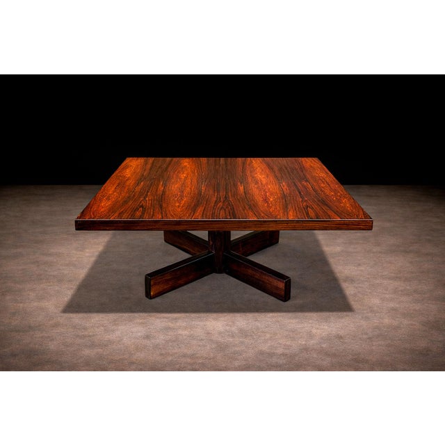 1960s Chanceler Coffee Table in Rosewood and Metal, Jorge Zalszupin, 1960s For Sale - Image 5 of 9