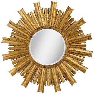 Large Sunburst Gold Mirror For Sale