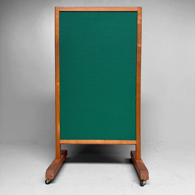 Brown Japanese Mobile Blackboard with Woodcarving, 1995 For Sale - Image 8 of 11