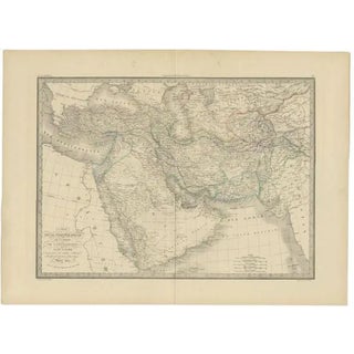 Antique Map of Turkey, 1842 For Sale