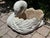 A fabulous classic swan planter painted white, the perfect container for your favorite blooms. Very Heavy. Circa 1970s no...