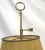 Antique Brass 3-Candle Lamp Converted to Electric With Adjustable Lampshade For Sale In West Palm - Image 6 of 12
