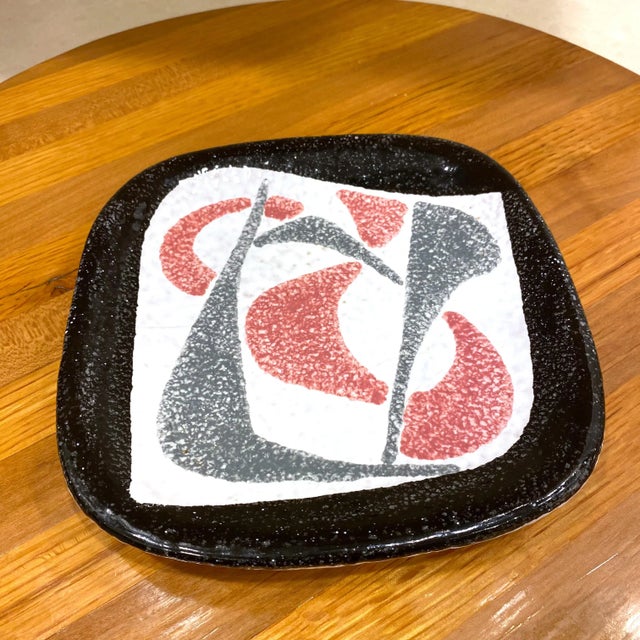 Ceramic Mid-Century Fratelli Fanciullacci Style Ceramic Plate For Sale - Image 7 of 7