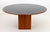Afra & Tobia Scarpa Walnut "Africa" Dining Table for B&B Italia, 1975, from with ebonized circular top above rectangular...
