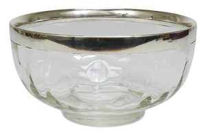 Art Nouveau Meteor Bowl with Silver Rim from Bakalowits & Söhne, 1900s