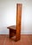 Mid-Century Tall Brutalist Artisan Accent Chair in Wood, 1970s For Sale - Image 4 of 18