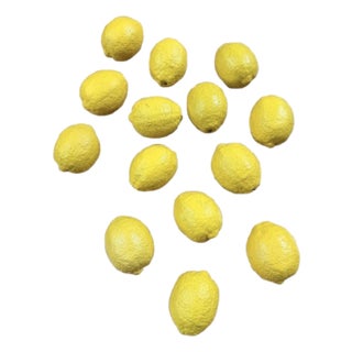 14 Vintage Italian Large Stone Shapes Lemons For Sale