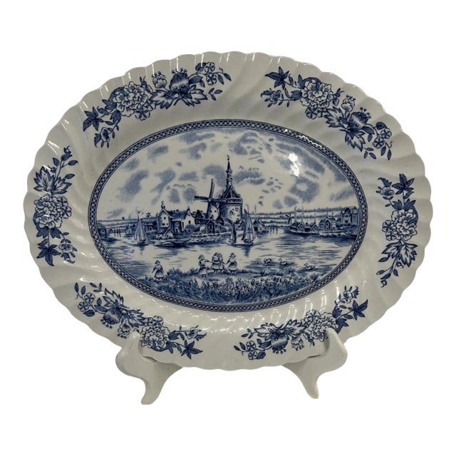 1960’s Johnson Brothers Tulip Time Platter For Sale