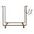 Large Hammered Steel Firewood and Kindling Rack With Rustic Patina For Sale