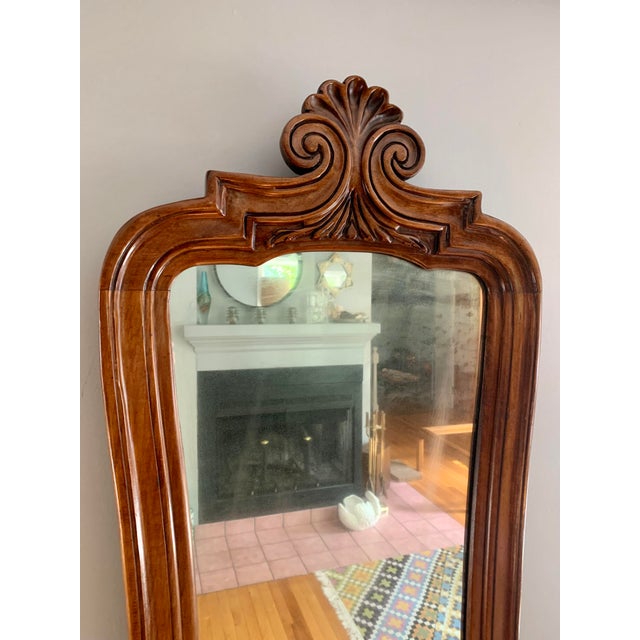 MidCentury White Furniture Co. of North Carolina Walnut Mirror Chairish