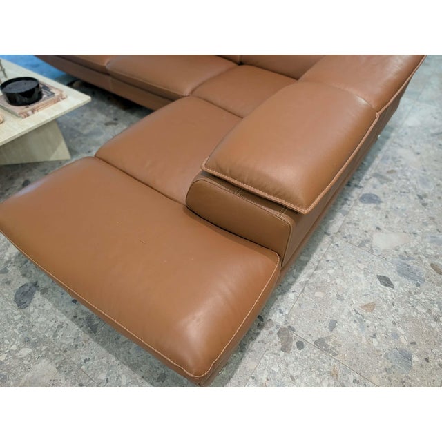 Late 20th Century Late 20th Century Nicoletti-Calia Leather Sectional For Sale - Image 5 of 14