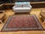 Vintage Persian Qum Area Rug, Hand-Knotted Wool, Allover Paisley & Vine Pattern, 5x7, Red & Ivory For Sale - Image 9 of 18