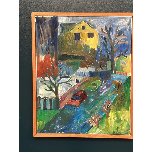 Margareta Strand, Cityscape, 1960s, Oil on Canvas For Sale - Image 11 of 18