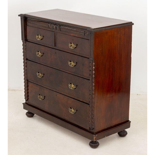 American Empire Mahogany Chest of Drawers For Sale - Image 4 of 7