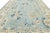 Blue Modern Hand-Knot Oushak Style Light Blue & Soft Earth Tone Floral Wool Area Rug For Sale - Image 8 of 12