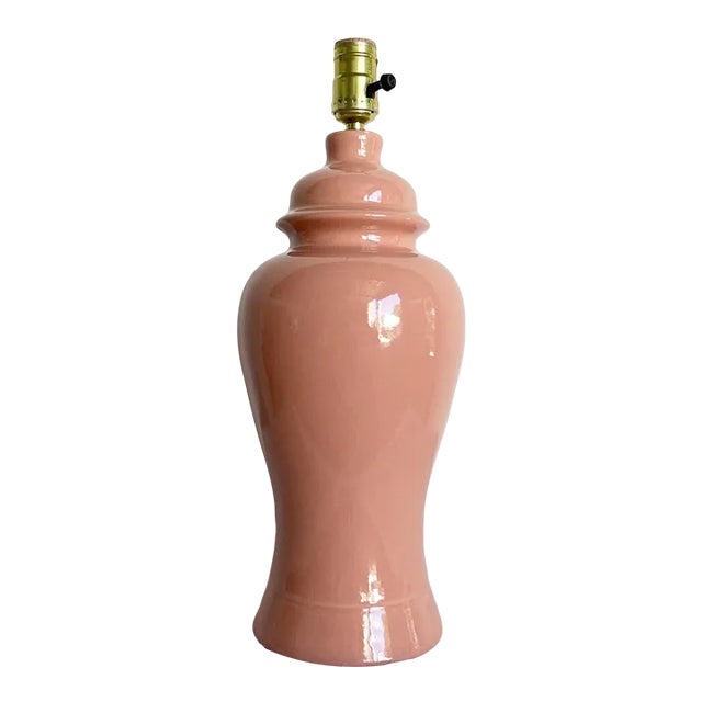 Postmodern Pink Ceramic Table Lamp For Sale
