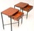 Vintage French Side Tables in Brass and Steel, 1950, Set of 2 For Sale - Image 4 of 11