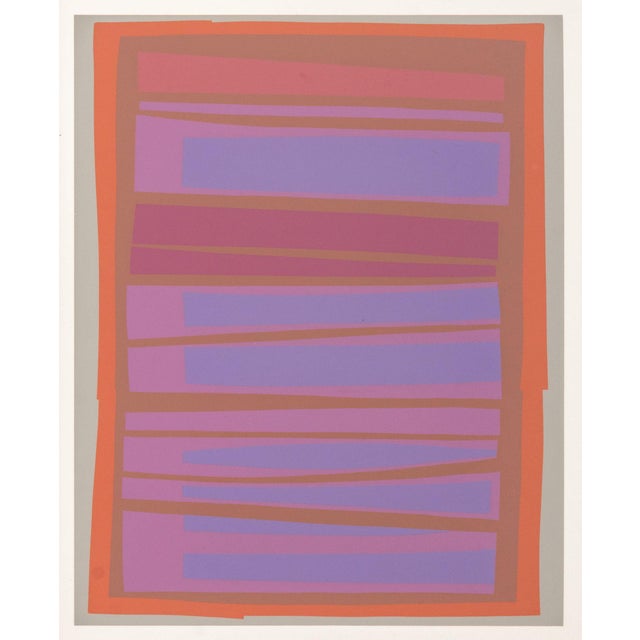 Josef Albers (German/American, 1888-1976), "The Interaction of Color Plate XVIII-9", Screenprint in Colors on Paper, 1973,...