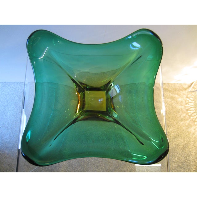 Mid-Century Modern Large Sommerso Murano Glass Bowl from Seguso, 1960s For Sale - Image 3 of 5