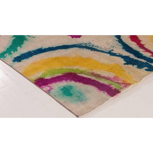 Textile Abstract Modern “Daliesque” Wool Rug by Doris Leslie Blau For Sale - Image 7 of 8