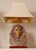 Italian Table Lamps Capodimonte Porcelain King Tut and Cleopatra Gold Lamps - A Pair For Sale - Image 9 of 17