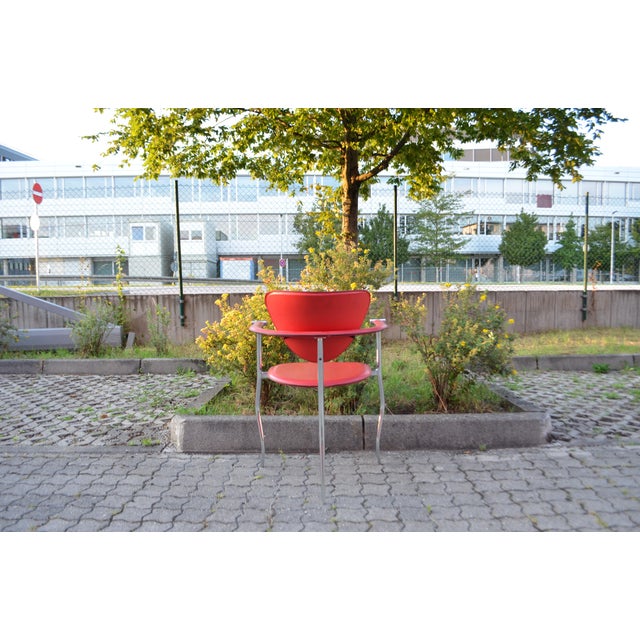 Italian Modern Red Model Marylin Dining Chair by Arrben, 1980s For Sale - Image 14 of 18