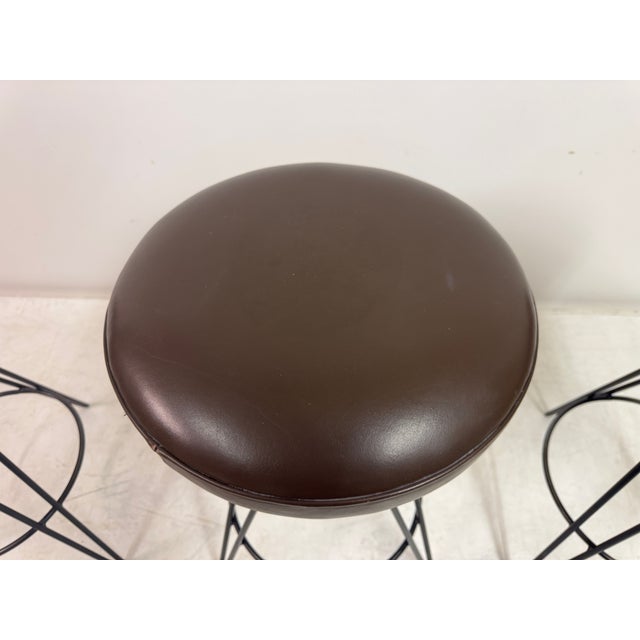 Metal Mid-Century Bar Stools, 1960s, Set of 3 For Sale - Image 7 of 13