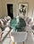Metal Custom Mgo Stone Classics Green Glazed Lava Stone Oval Dining Table, 106" For Sale - Image 7 of 9