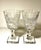 These large oversized Regency 19th Century cut crystal glasses stun with a square foot, large bucket shaped bowl, and...