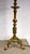 Metal Antique Brass and Onyx Table Lamp with Fabric Shade from Unbekannt, 1930s For Sale - Image 7 of 13