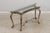Vintage Silver Finish Glass Top Console Table For Sale - Image 4 of 18
