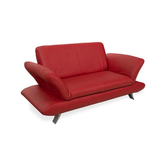 Gavin 107 Vegan Leather Rossini Two-Seater Red Manual Function Sofa from Koinor For Sale - Image 4 of 13