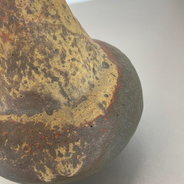 Super Pottery Fat Lava Multi-Color 816-1 Vase attributed to Ruscha, 1970s For Sale - Image 10 of 17