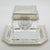Metal Vintage Italian Handmade Genuine Silver Inkwell in Glass and Silver with Tray from Prato Tuscany, 1970s For Sale - Image 7 of 18