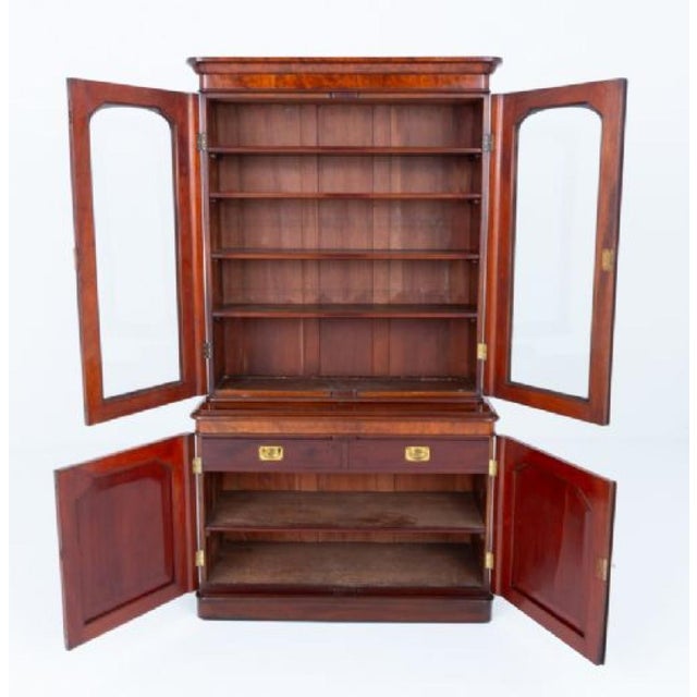 Victorian Mahogany Bookcase, 1860s For Sale - Image 3 of 7