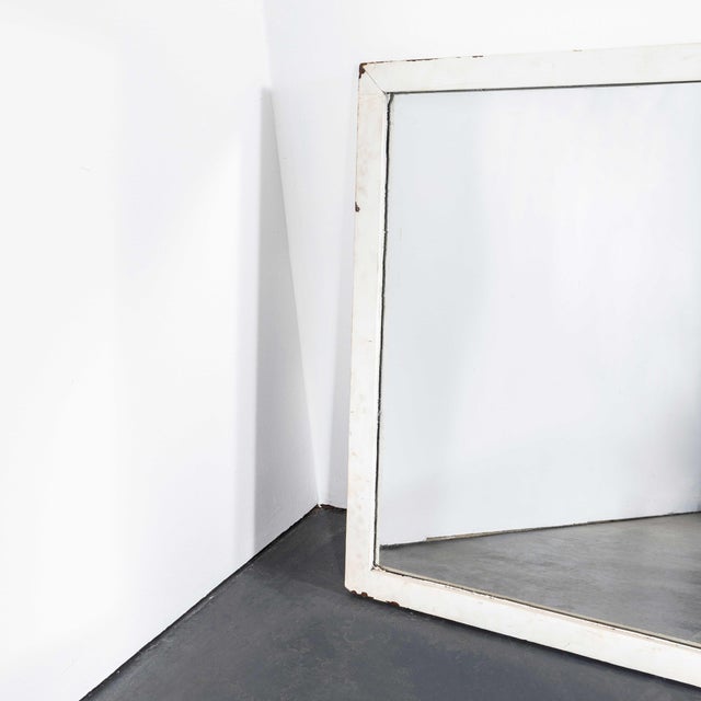 1920's Large Rectangular Pine Panel Back Mirror. Good honest very large late Victorian pine mirror. The mirror has been...