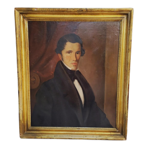 Original American Portrait of John Mark Rutherford, 19th C (1813–1852)