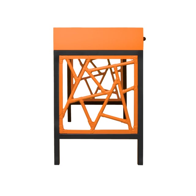 Not Yet Made - Made To Order Tiffany Writing Desk - Orange For Sale - Image 5 of 9