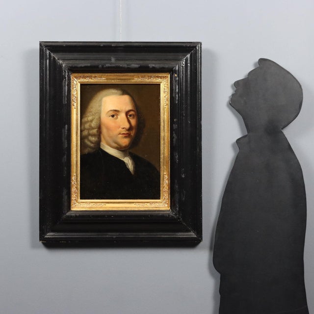 Oil on panel. Dutch School, 18th century. The man portrayed is the famous Dutch anatomist, anthropologist, and naturalist...
