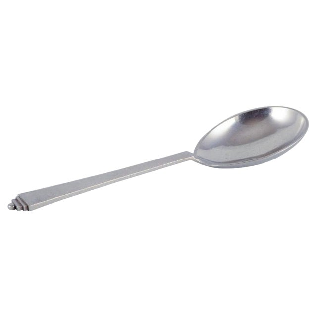 Vintage Serving Spoon in Sterling Silver from Georg Jensen, 1940s For Sale