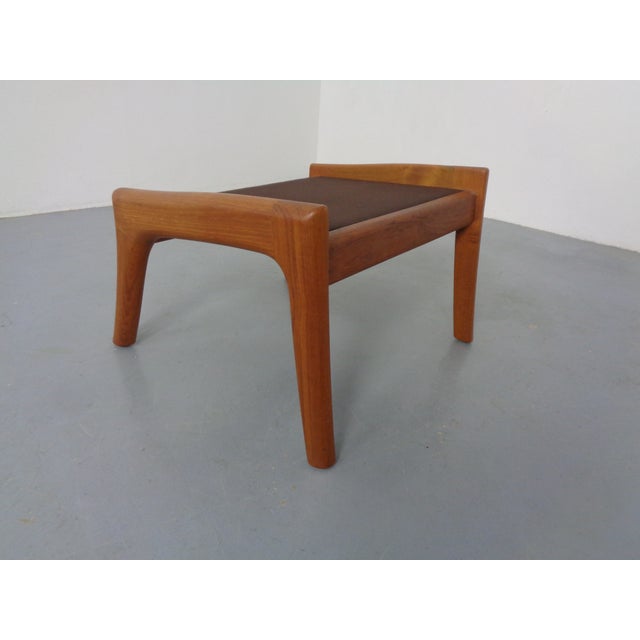Wood Vintage Teak Ottoman, Denmark, 1960s For Sale - Image 7 of 12