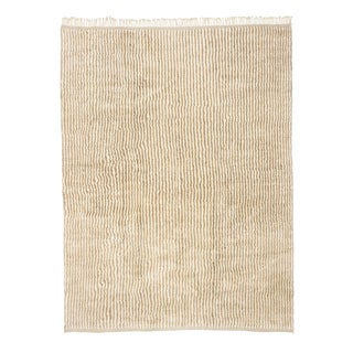 Hand-Knotted Wool Rug by Azele Studio For Sale
