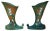 Vintage Roseville McCoy Pottery Snowberry Green Cornucopia Vases 100-8"- a Pair For Sale - Image 9 of 9