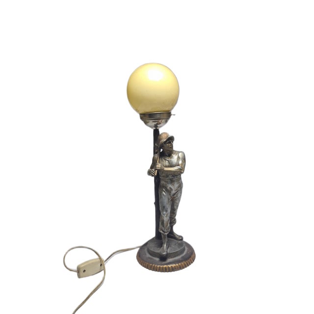 Art Deco Figurative Bedside Lamp, Poland, 1950s For Sale - Image 17 of 17