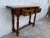 Wood 20th Century Spanish Tuscan Console Table With Two Drawers and Turned Legs For Sale - Image 7 of 13