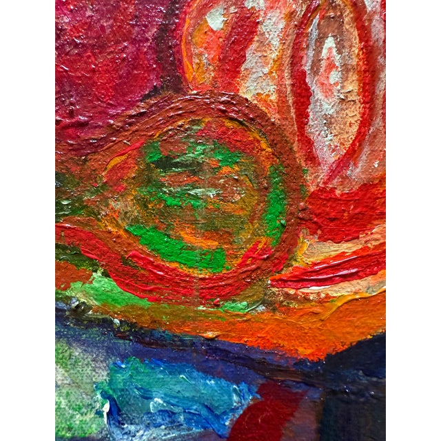 Colorful Still Life With Blue Pitcher For Sale - Image 9 of 10