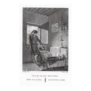 1820s Spanish Death Scene Engraving