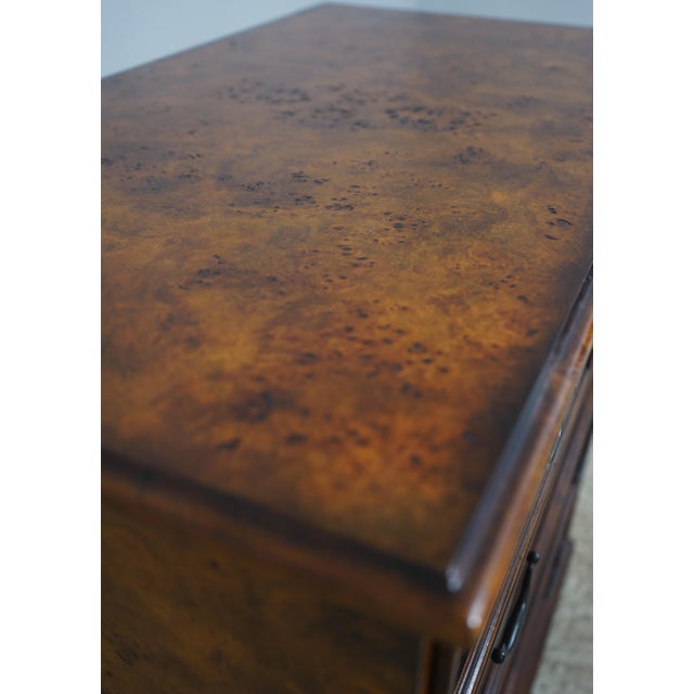Theodore Alexander George III Burl Wood Bachelors Chest For Sale In Philadelphia - Image 6 of 18